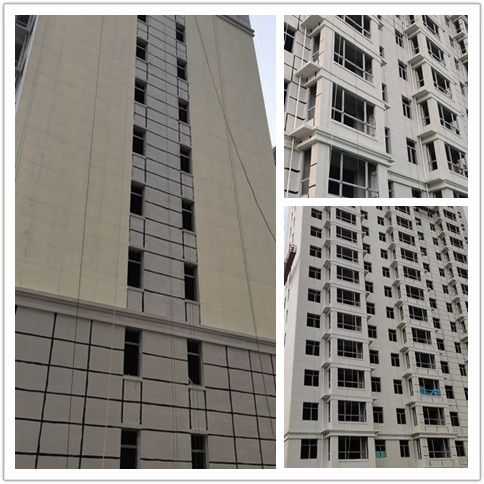 啄木鳥漆簽約豐潤鑫華樓外墻真石漆項目